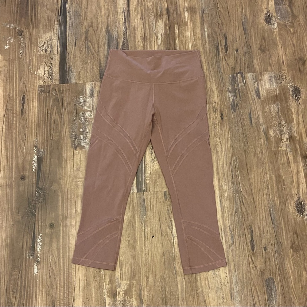 Lululemon wunder under crop mesh 21”